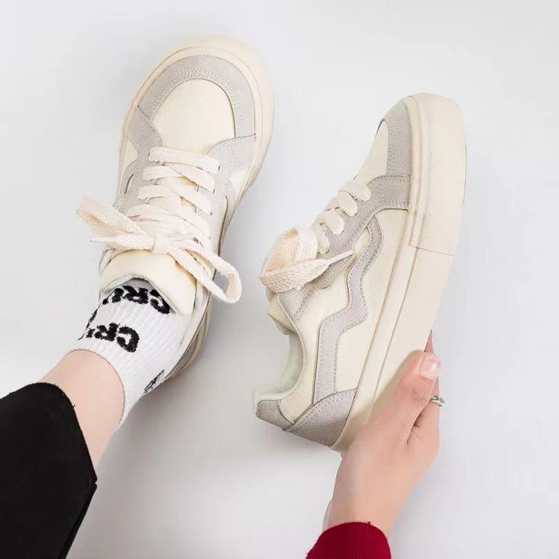 Giày Thể Thao Vải Bạt Phong Cách Hàn Quốc Thời Trang Xuân Hè Dành Cho Nữ