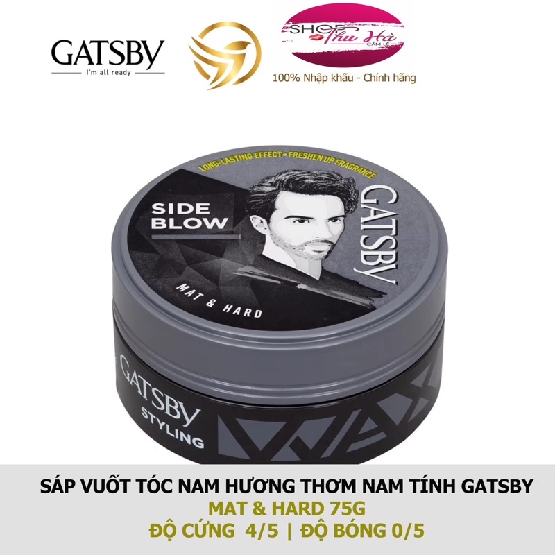 Sáp vuốt tóc nam Gatsby Hair Styling Wax 75g