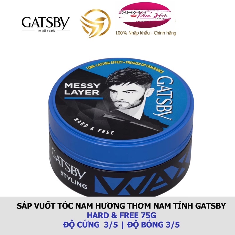 Sáp vuốt tóc nam Gatsby Hair Styling Wax 75g