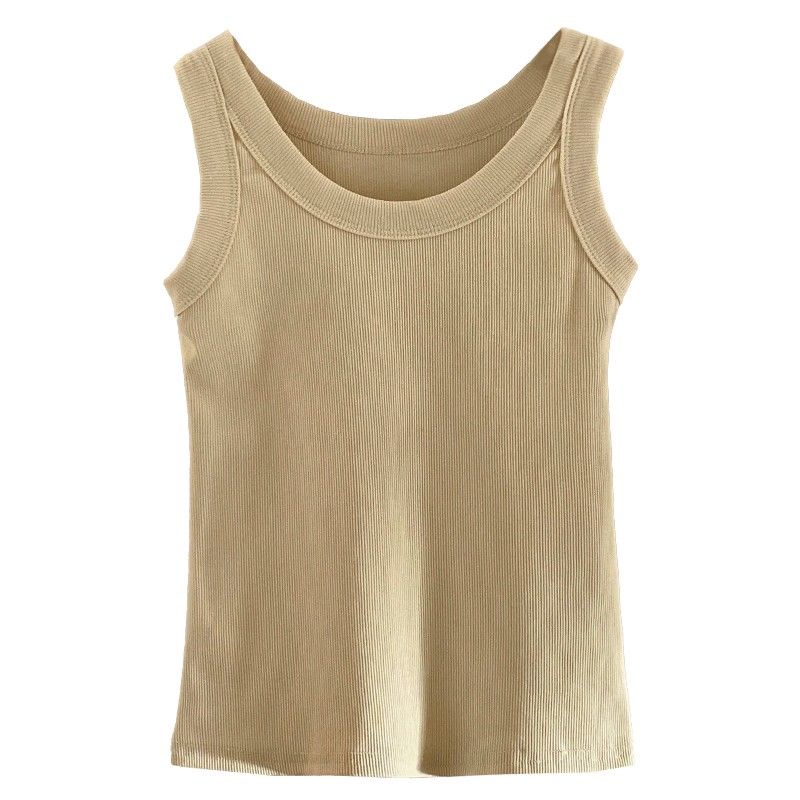 Áo Thun Sát Nách Dáng Rộng In Chữ Thiết Kế Dễ Thương Cho Nữ