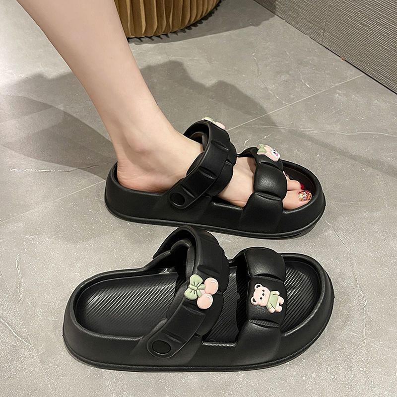 Dép Sandal Hai Quai Chống Trượt Họa Tiết Hoạt Hình Dễ Thương Thời Trang Mùa Hè Cho Nữ