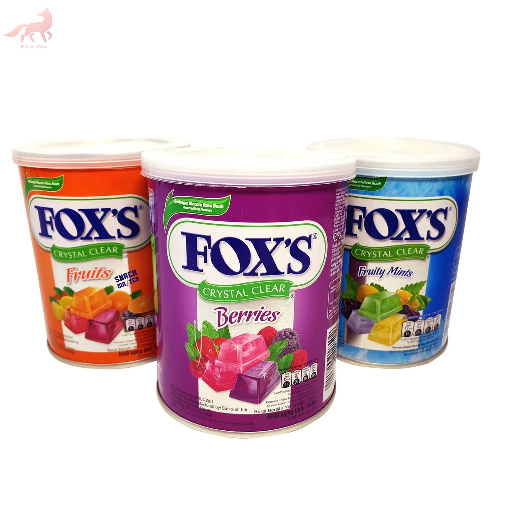 Kẹo lon Foxs Crystal Clear Candy - Net 180 gr