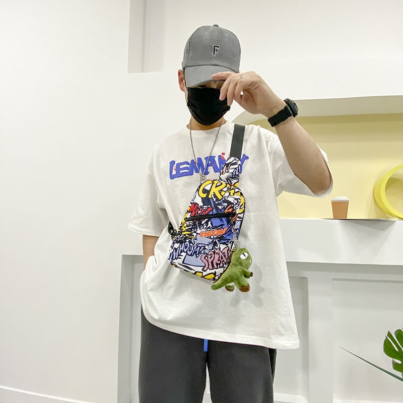 Túi Đeo Chéo Ngực Vải Oxford Cỡ Nhỏ Phong Cách Đường Phố Thời Trang Mùa Hè Mới Cho Nam