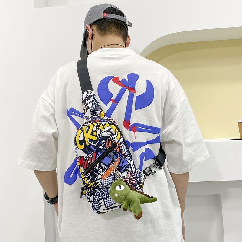 Túi Đeo Chéo Ngực Vải Oxford Cỡ Nhỏ Phong Cách Đường Phố Thời Trang Mùa Hè Mới Cho Nam