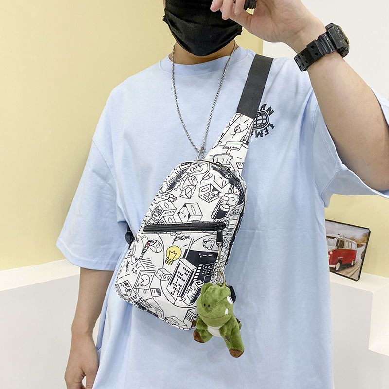 Túi Đeo Chéo Ngực Vải Oxford Cỡ Nhỏ Phong Cách Đường Phố Thời Trang Mùa Hè Mới Cho Nam