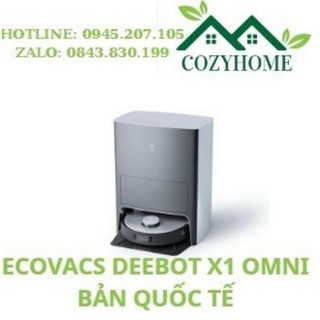 Robot hút bụi lau nhà ecovacs deebot x1 omni - tự động đổ rác và tự động giặt khăn lau