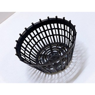 Set 5 chậu nhựa giả gỗ trồng lan có lan phụ màu đen f30
