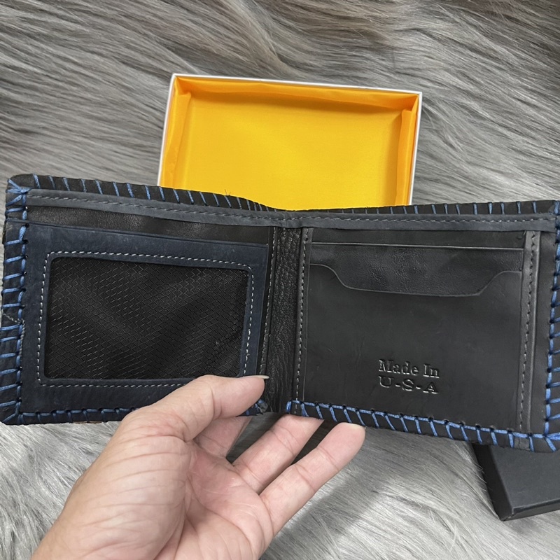 Bóp nam da bò cao cấp,ví đựng tiền nam da sáp ông địa