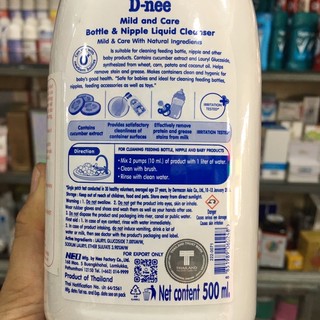 Nước rửa bình sữa & rau quả D-nee 500ml