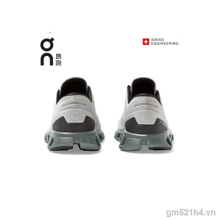 Giày Chạy Bộ Hấp Thụ Sốc Màu Xám 2023New On Cloud X