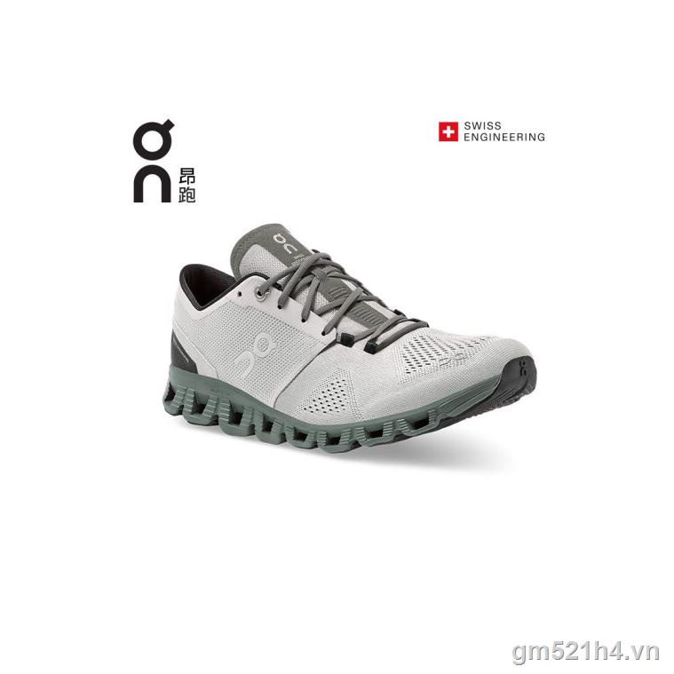 Giày Chạy Bộ Hấp Thụ Sốc Màu Xám 2023New On Cloud X