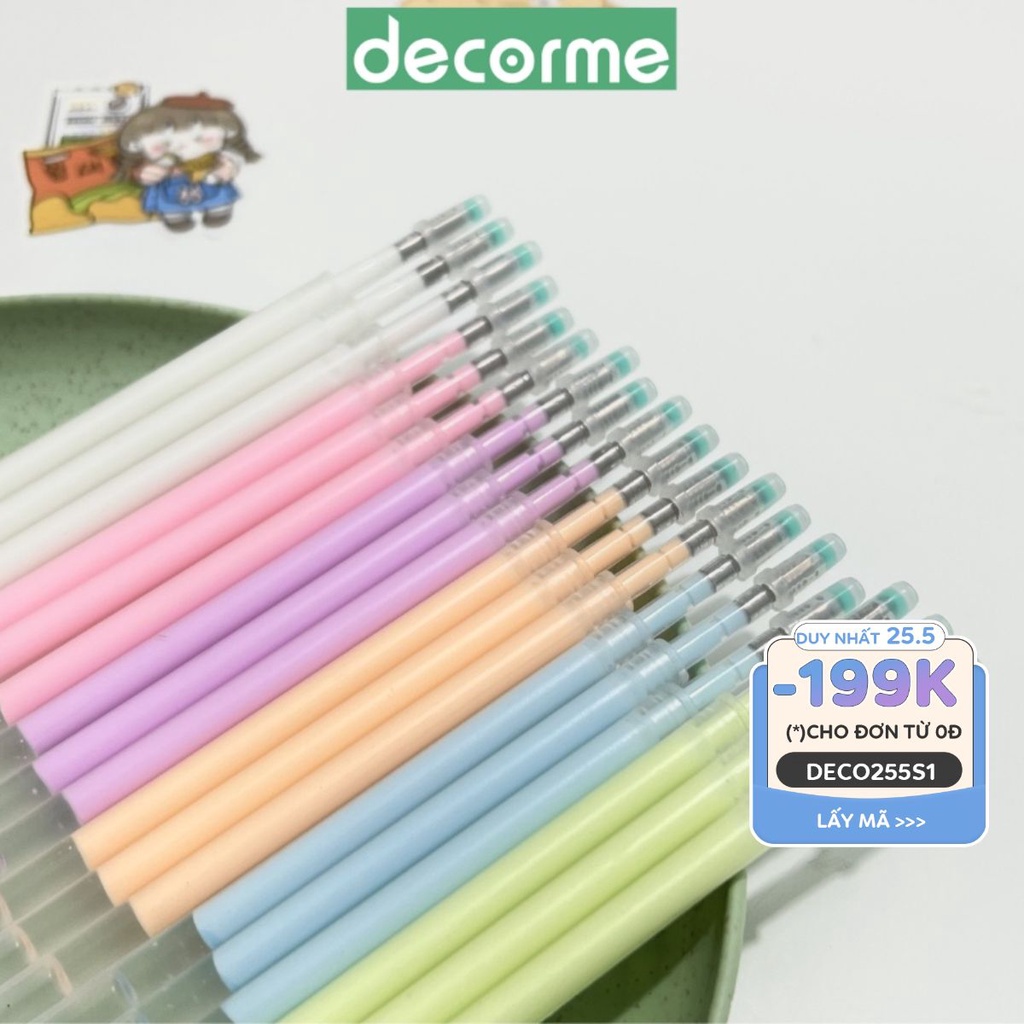 Ngòi keo dùng cho bút gel bấm kích thước ngòi 11cm phụ kiện văn phòng phẩm