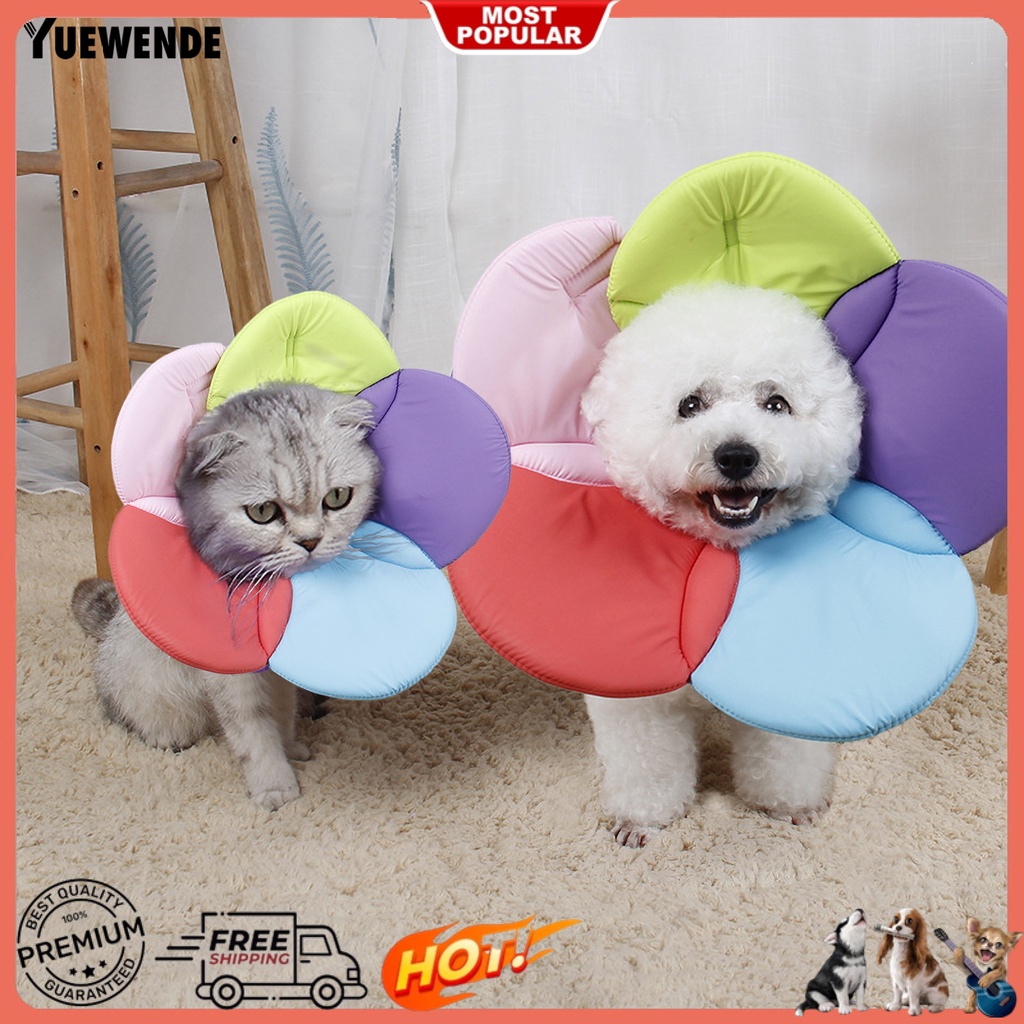 Vòng Cổ Bằng Xốp Mềm Chống Cắn Hình Hoa Bảo Vệ Cho Chó Mèo