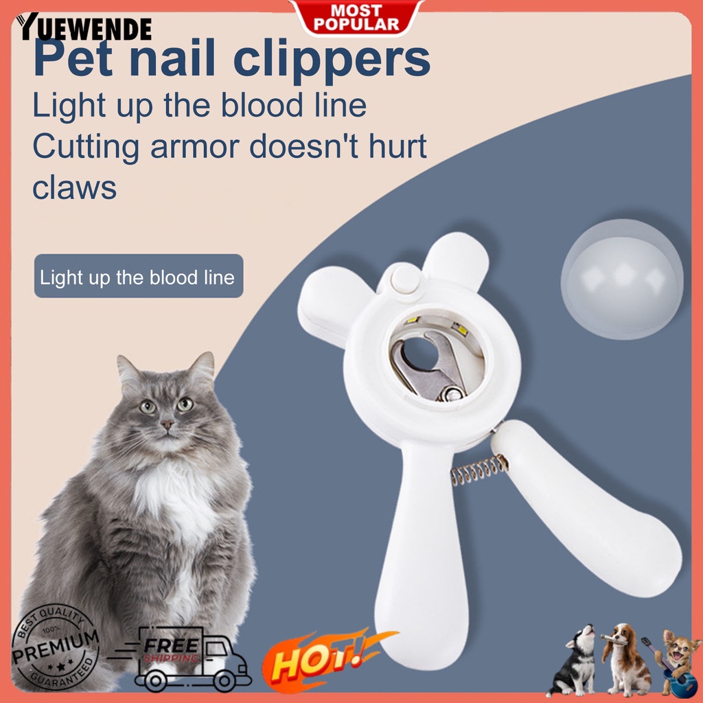 Kìm Cắt Móng Tay Có Đèn LED Đầu Sắc Nhọn Chống Văng Độ Cứng Cao Cho Thú Cưng