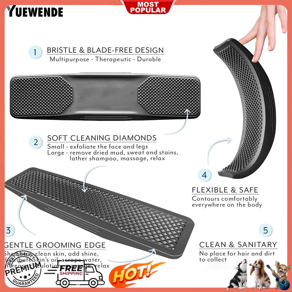 Dụng Cụ Chải Lông Bằng Silicone 6 Trong 1 Tiện Dụng Cho Thú Cưng