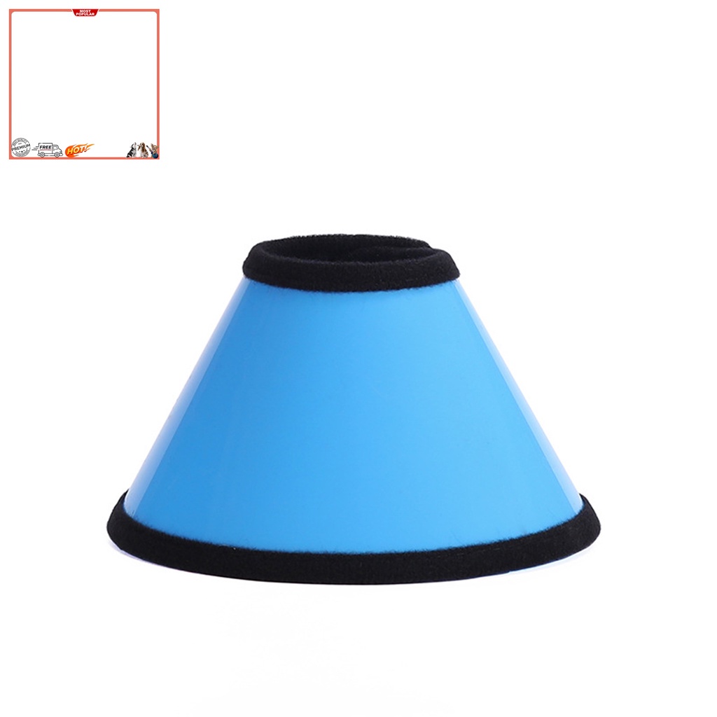 Vòng Cổ Tròn Bằng Nhựa Màu Trơn Chống Liếm Vết Thương Bảo Vệ Cho Mèo Cưng