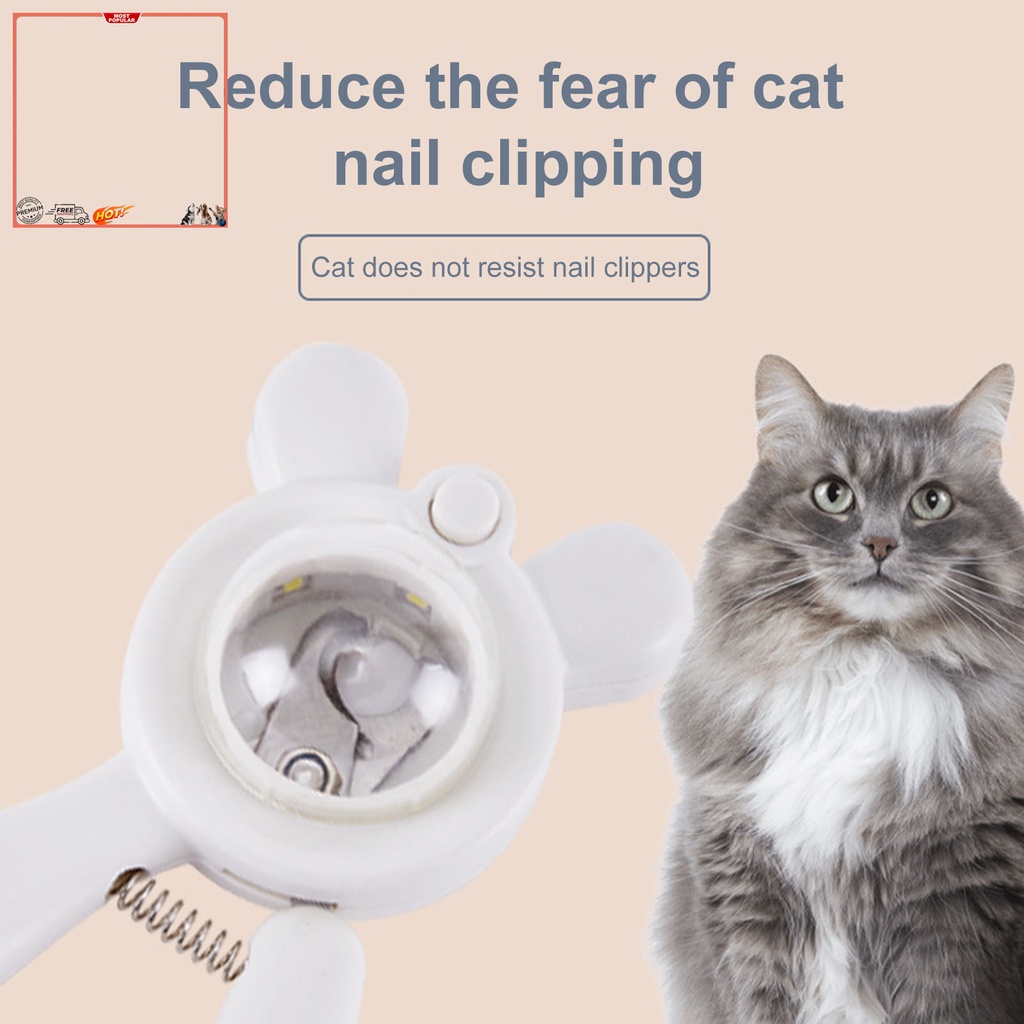 Kìm Cắt Móng Tay Có Đèn LED Đầu Sắc Nhọn Chống Văng Độ Cứng Cao Cho Thú Cưng