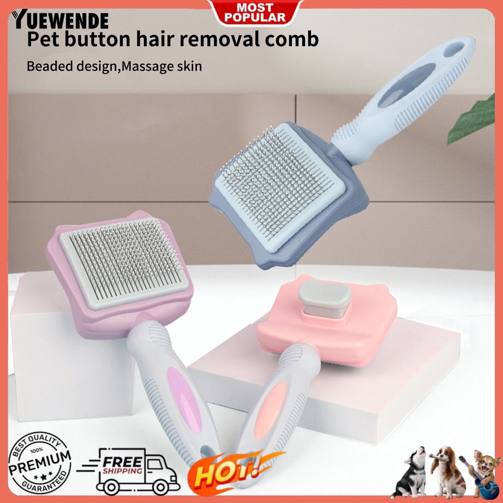 Lược Chải Lông Tự Dính Hình Chìa Khóa Hoạt Hình Thoải Mái Tiện Dụng Cho Thú Cưng
