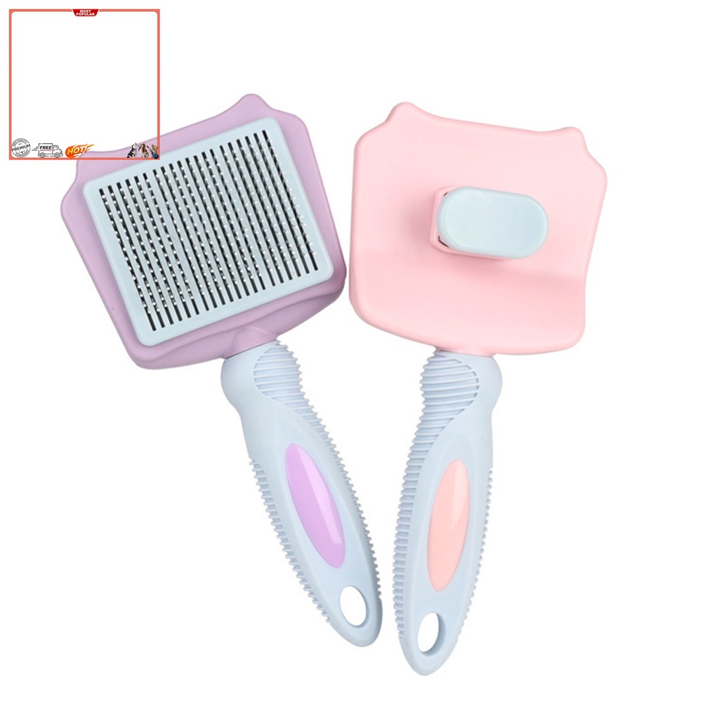 Lược Chải Lông Tự Dính Hình Chìa Khóa Hoạt Hình Thoải Mái Tiện Dụng Cho Thú Cưng