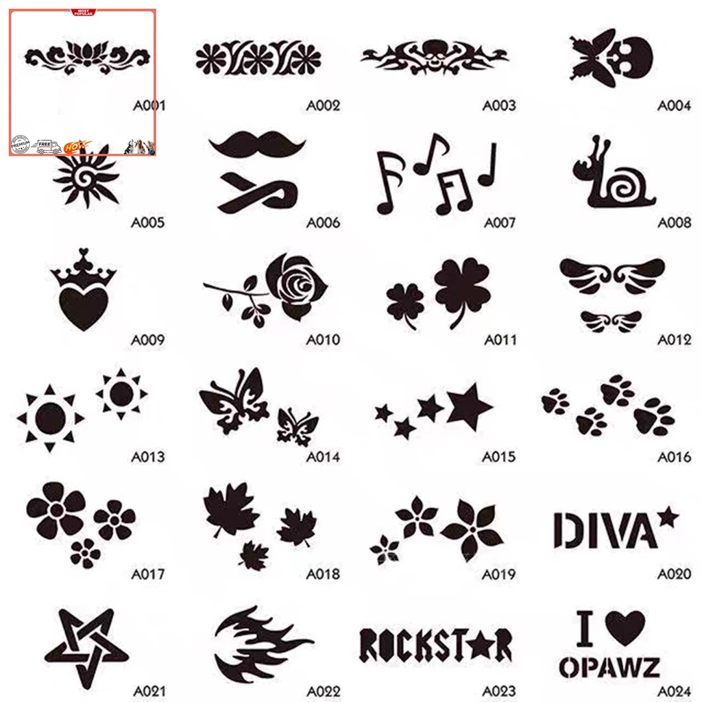 Bộ 24 Giấy Khuôn Dùng Nhuộm Màu Cho Thú Cưng Thân Thiện Với Môi Trường