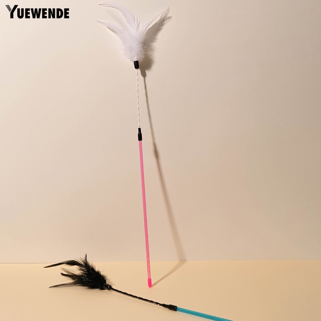 Gậy Lông Vũ Đồ Chơi Dài Chống Cắn Chống Trầy Xước Thoải Mái Tương Tác Với Mèo Cưng