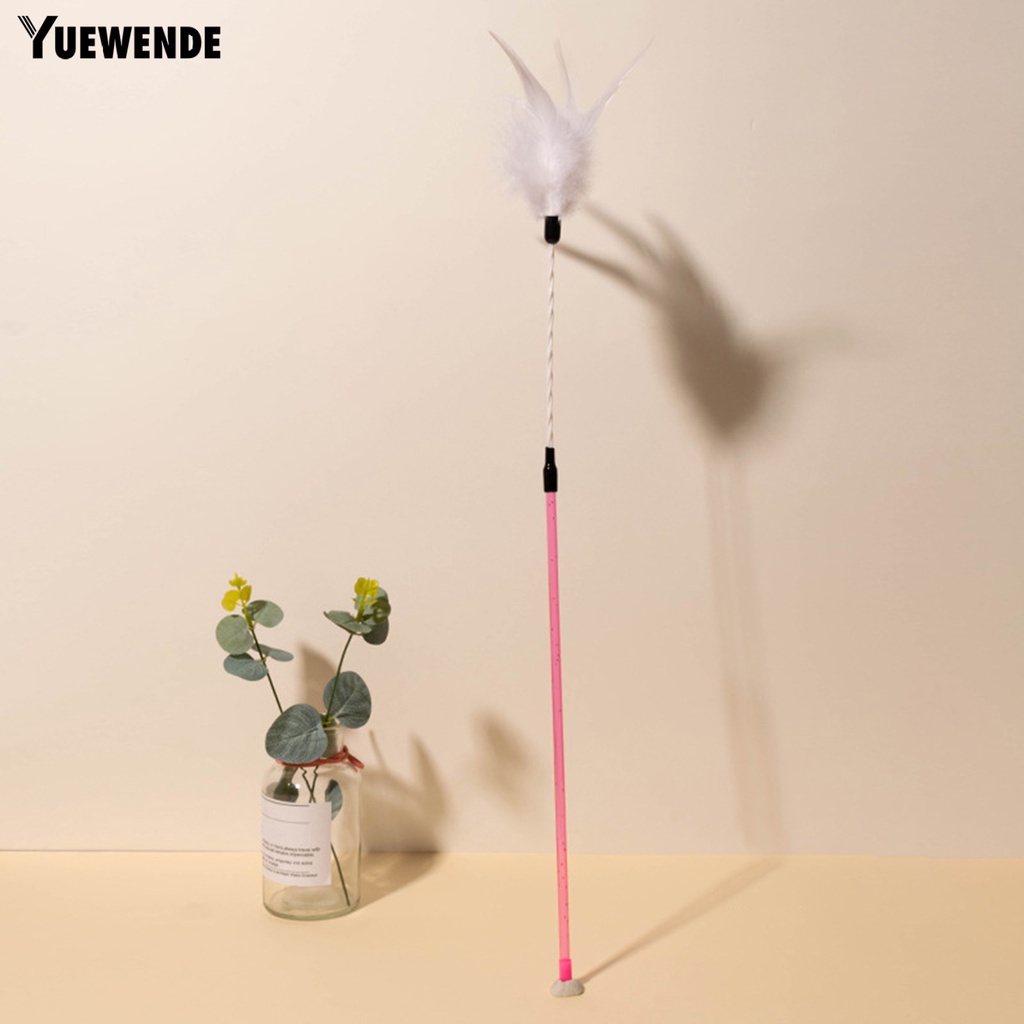 Gậy Lông Vũ Đồ Chơi Dài Chống Cắn Chống Trầy Xước Thoải Mái Tương Tác Với Mèo Cưng