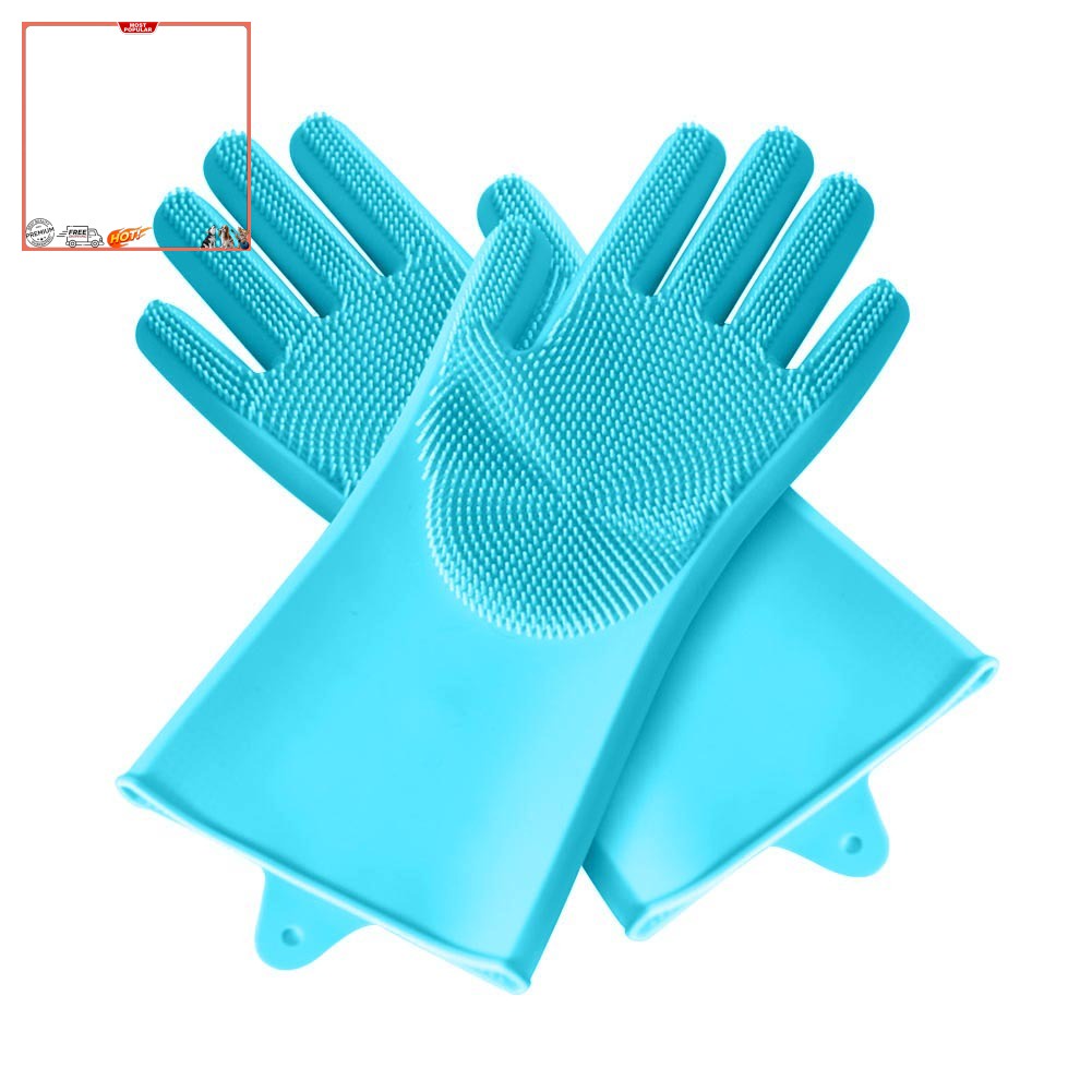 Găng Tay Massage Silicone Cho Thú Cưng Khi Tắm