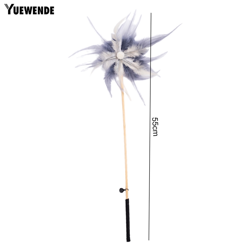 Gậy Trêu Chọc Mèo Gắn Lông Vũ Giả Gắn Chuông Không Dễ Vỡ