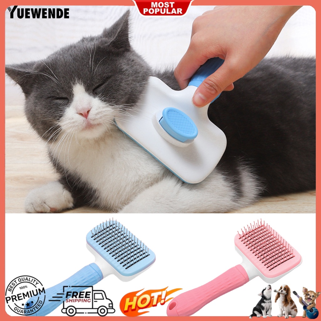 Lược Chải Lông Tự Động Mini Chống Trượt Có Tay Cầm Tiện Dụng Cho Thú Cưng