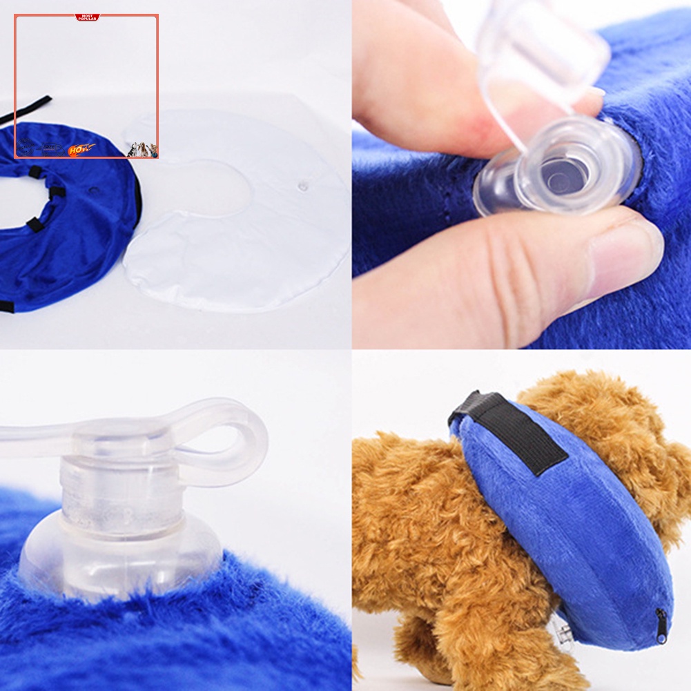 Đệm Bơm Hơi Bảo Vệ Cổ Chống Cắn Cho Thú Cưng