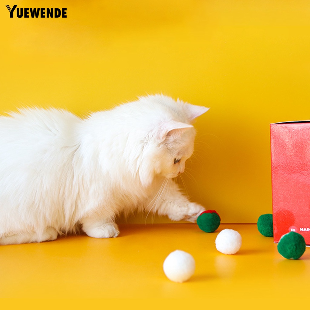 Hộp 80 Bóng Đồ Chơi Mềm Mại Co Giãn Chống Cắn Dành Cho Mèo Cưng