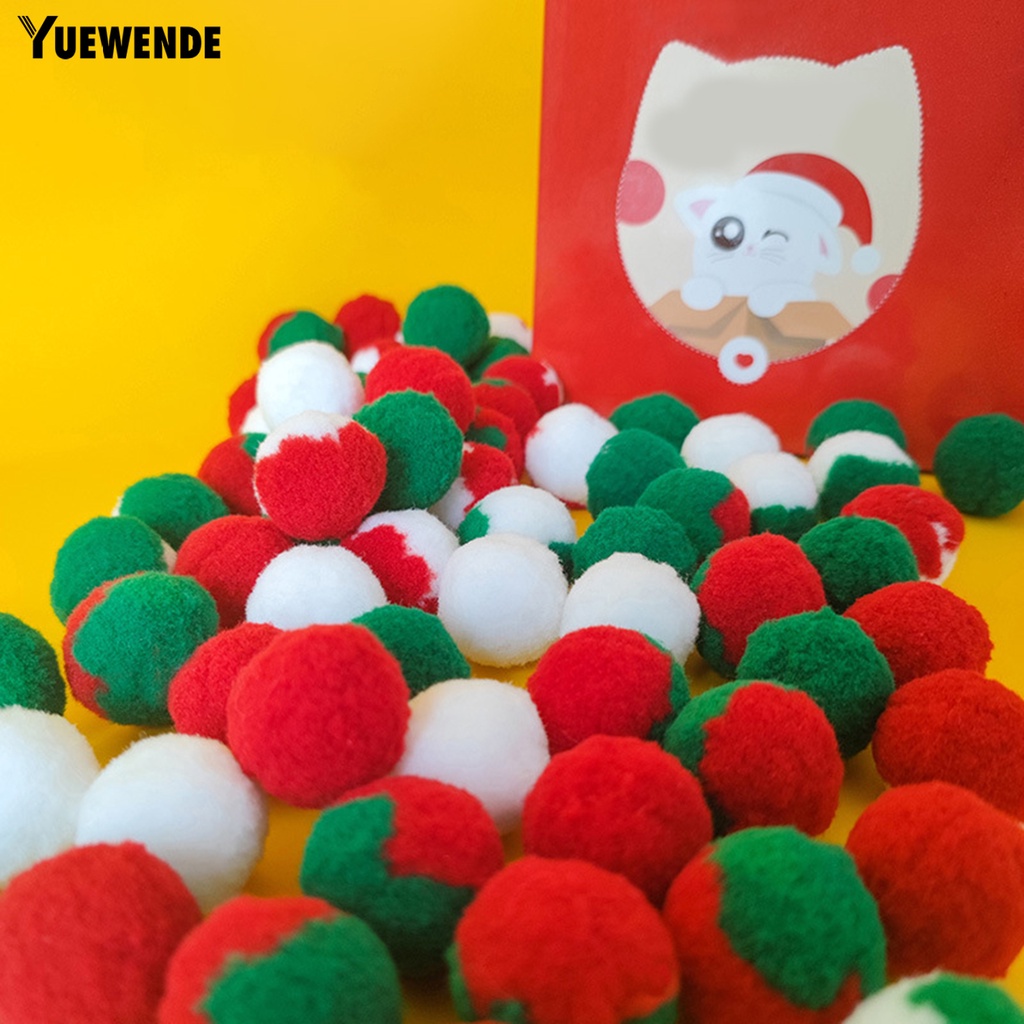 Hộp 80 Bóng Đồ Chơi Mềm Mại Co Giãn Chống Cắn Dành Cho Mèo Cưng