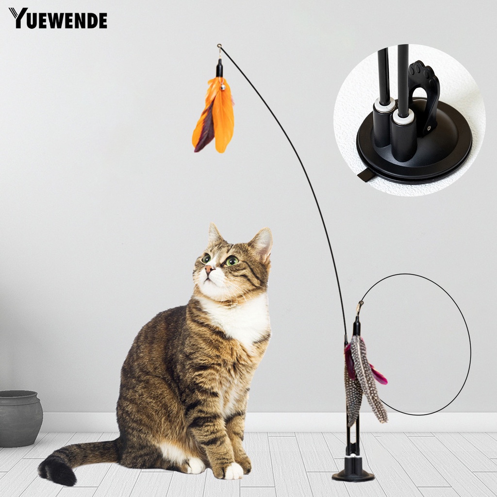 Gậy Trêu Mèo Hình Bươm Bướm Có Giác Hút Mạnh Không Dễ Bị Cắn &amp; Mài Mòn