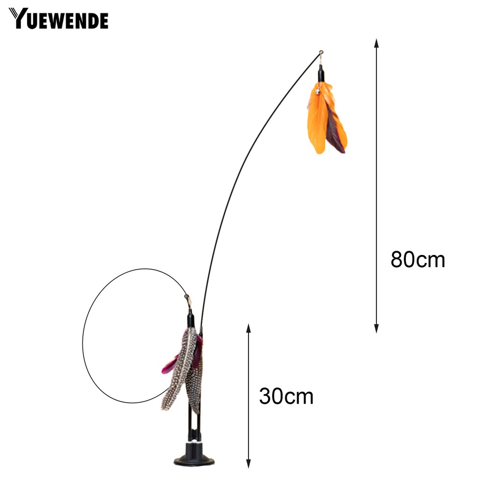 Gậy Trêu Mèo Hình Bươm Bướm Có Giác Hút Mạnh Không Dễ Bị Cắn &amp; Mài Mòn