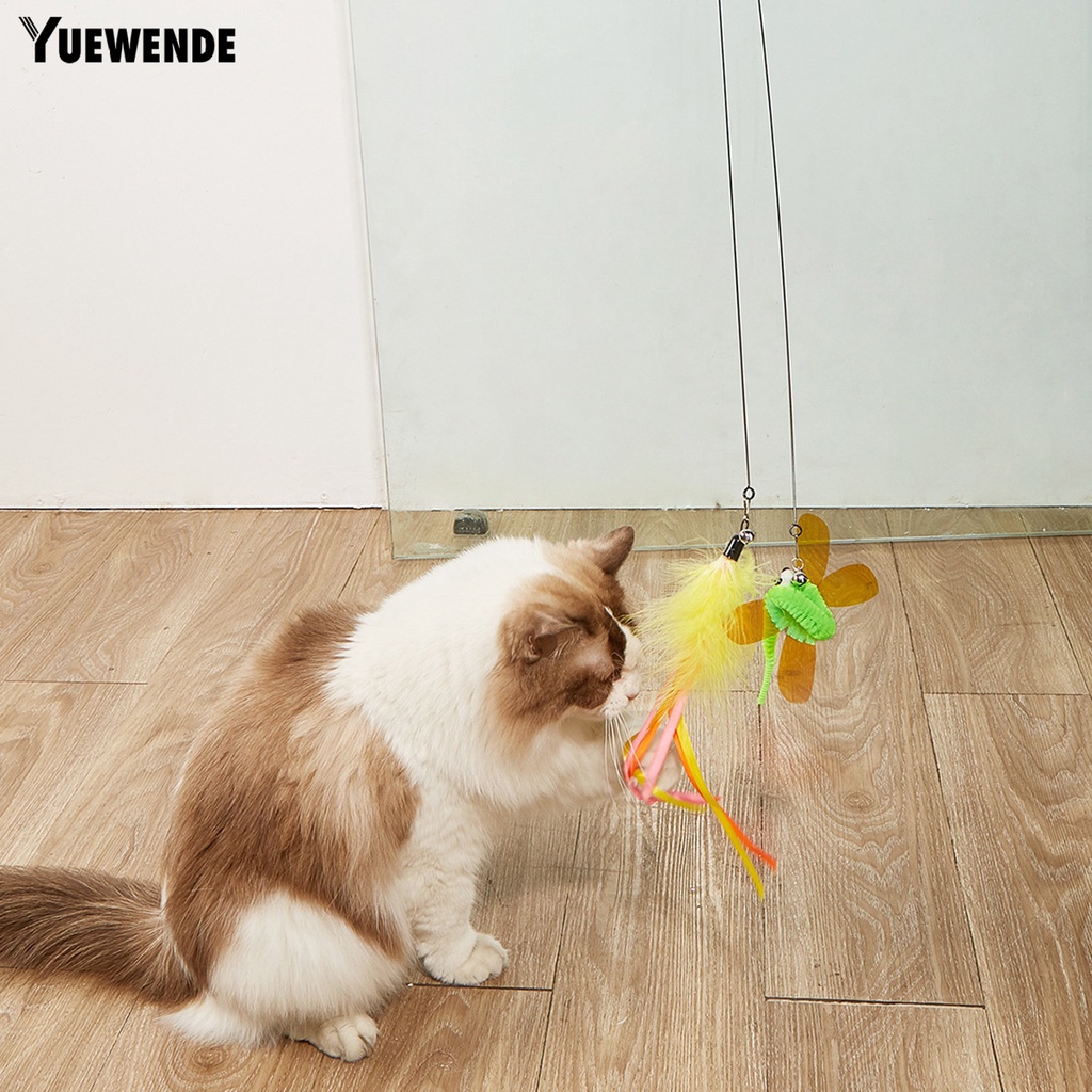 Gậy Trêu Mèo Hình Bươm Bướm Có Giác Hút Mạnh Không Dễ Bị Cắn &amp; Mài Mòn