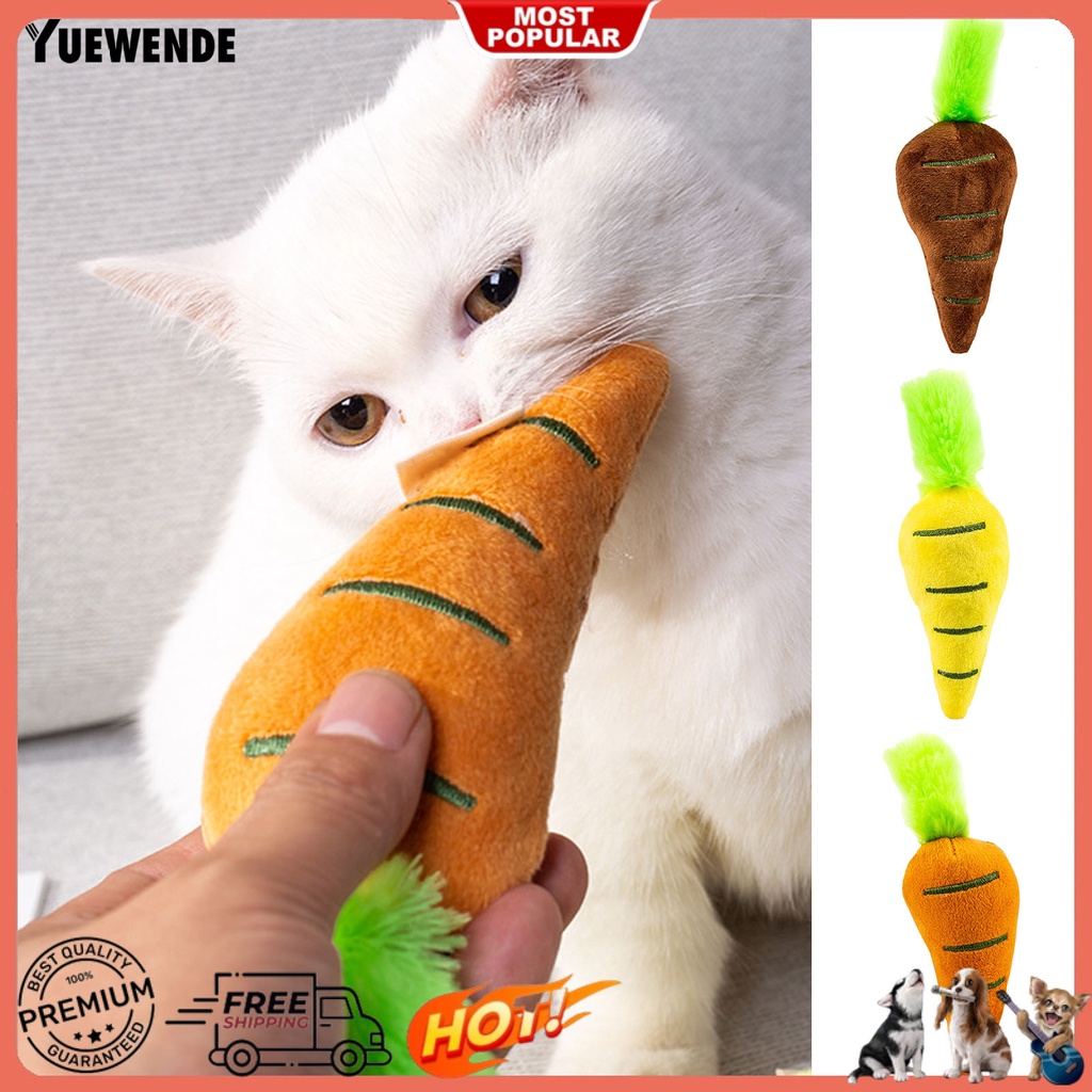 Đồ Chơi Nhồi Bông Hình Củ Cà Rốt 3D Nhiều Màu Sắc Không Phai Chống Trầy Xước Chống Cắn Chống Cắn Cho Thú Cưng
