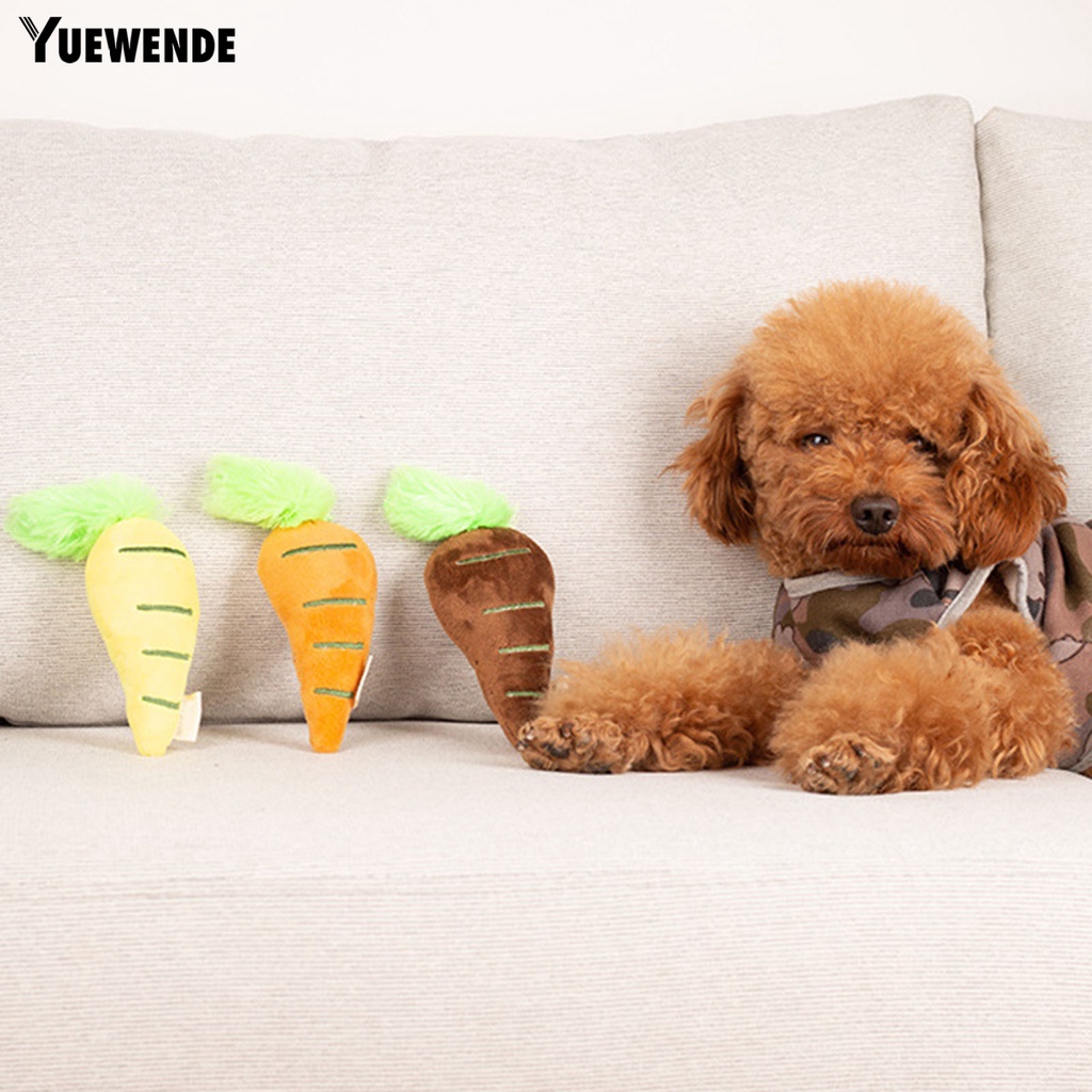 Đồ Chơi Nhồi Bông Hình Củ Cà Rốt 3D Nhiều Màu Sắc Không Phai Chống Trầy Xước Chống Cắn Chống Cắn Cho Thú Cưng