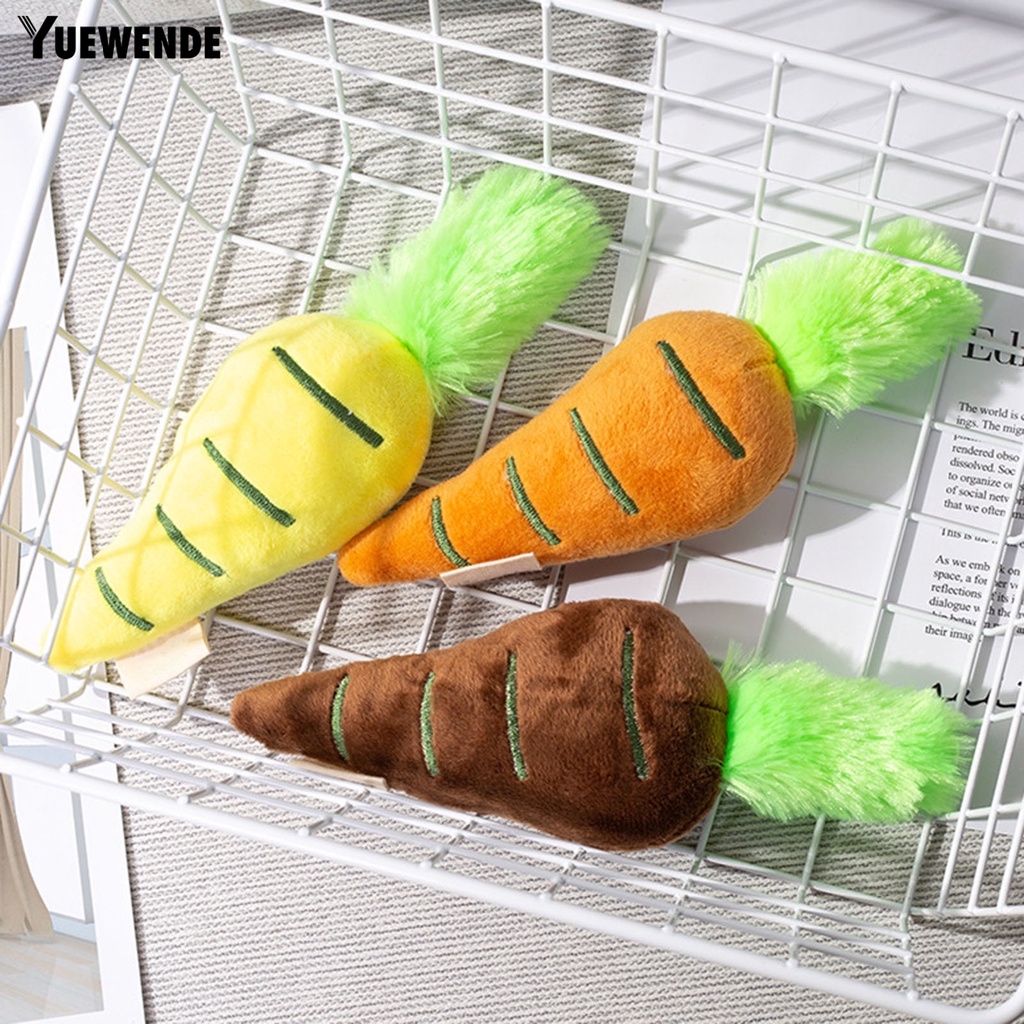 Đồ Chơi Nhồi Bông Hình Củ Cà Rốt 3D Nhiều Màu Sắc Không Phai Chống Trầy Xước Chống Cắn Chống Cắn Cho Thú Cưng