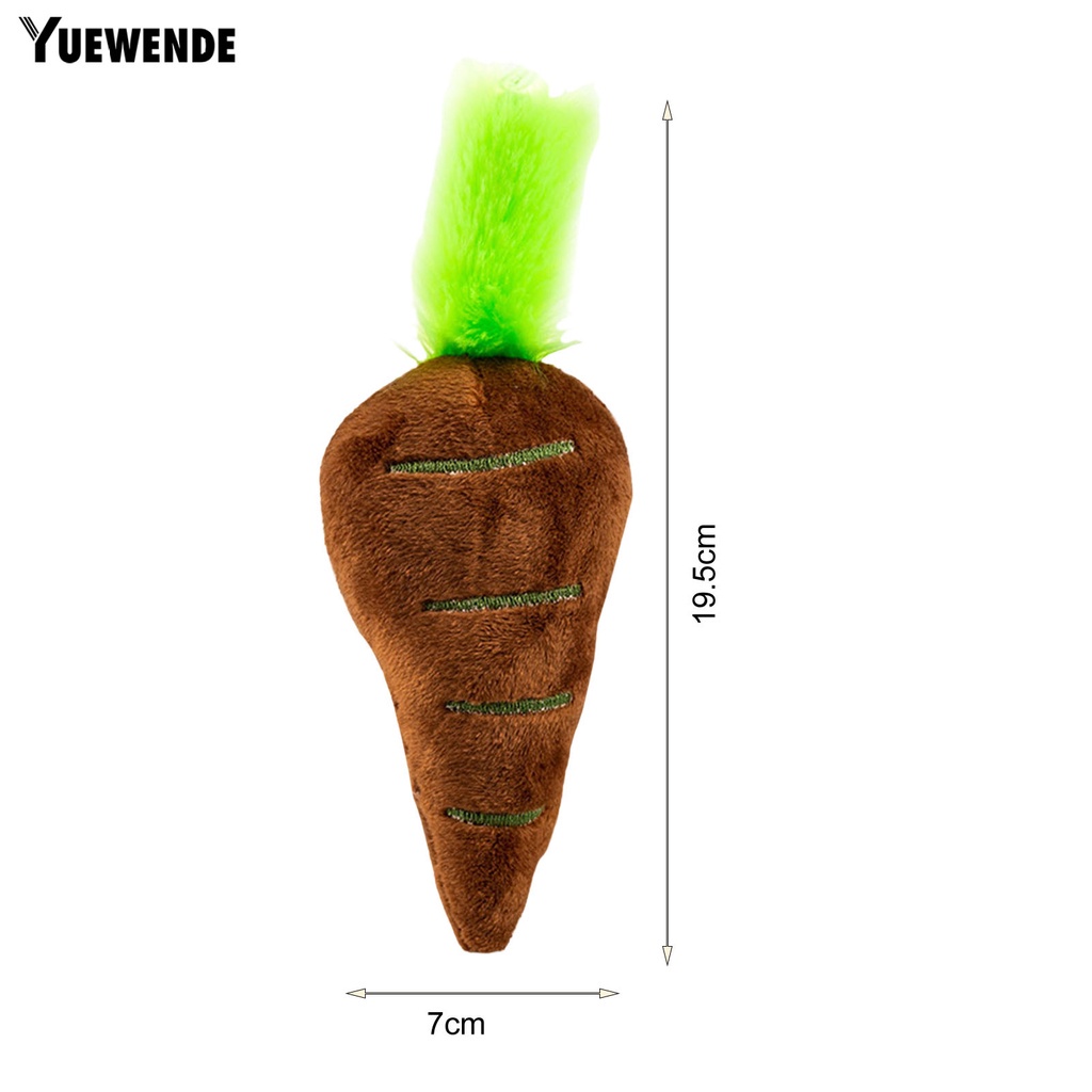 Đồ Chơi Nhồi Bông Hình Củ Cà Rốt 3D Nhiều Màu Sắc Không Phai Chống Trầy Xước Chống Cắn Chống Cắn Cho Thú Cưng