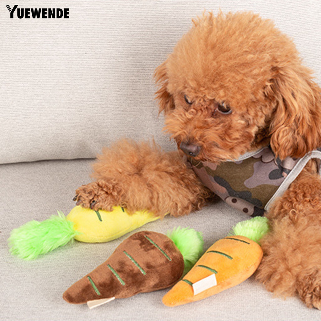 Đồ Chơi Nhồi Bông Hình Củ Cà Rốt 3D Nhiều Màu Sắc Không Phai Chống Trầy Xước Chống Cắn Chống Cắn Cho Thú Cưng