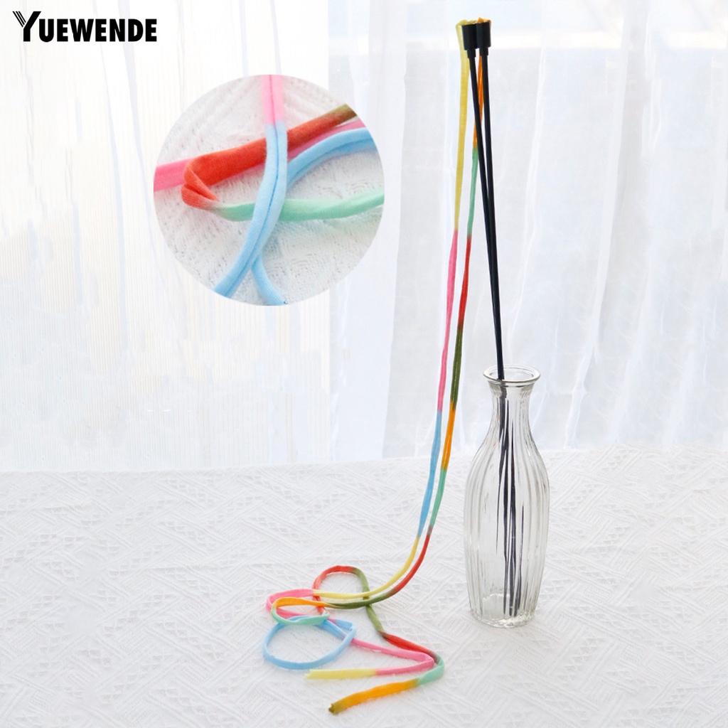 Cây Gậy Đồ Chơi Bằng Vải / Dây Ruy Băng Dài Màu Sắc Tương Tác Giảm Căng Thẳng Cho Mèo Cưng