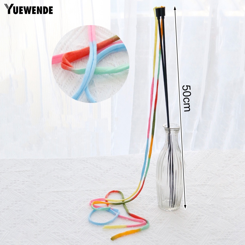 Cây Gậy Đồ Chơi Bằng Vải / Dây Ruy Băng Dài Màu Sắc Tương Tác Giảm Căng Thẳng Cho Mèo Cưng