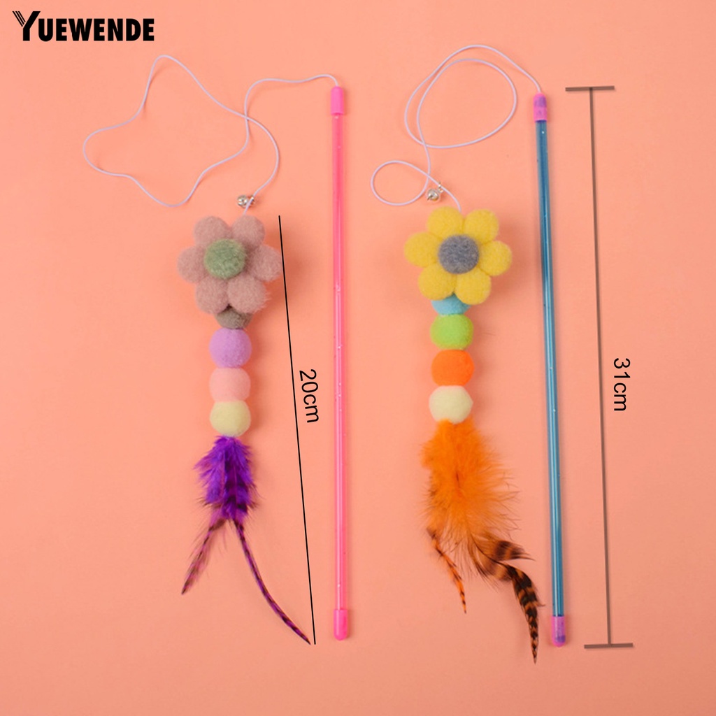 Gậy Trêu Mèo Chống Cắn / Trầy Xước Đính Hoa Và Quả Bóng Lông Dài Chuyên Dụng