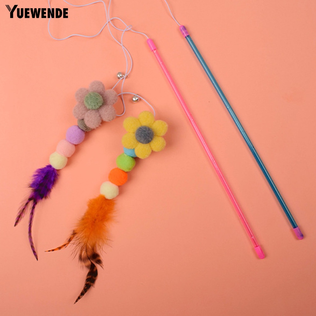 Gậy Trêu Mèo Chống Cắn / Trầy Xước Đính Hoa Và Quả Bóng Lông Dài Chuyên Dụng