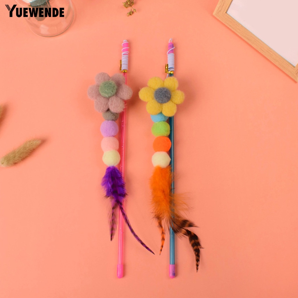 Gậy Trêu Mèo Chống Cắn / Trầy Xước Đính Hoa Và Quả Bóng Lông Dài Chuyên Dụng