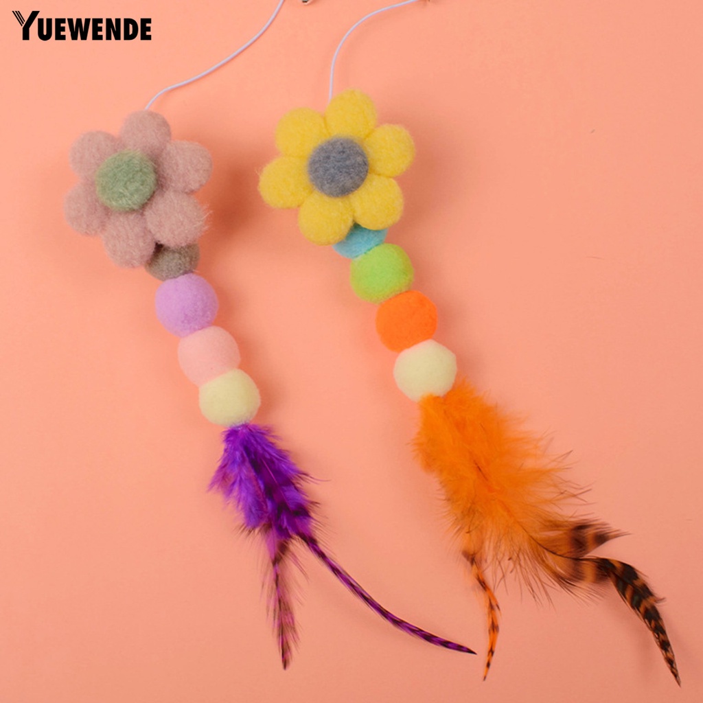 Gậy Trêu Mèo Chống Cắn / Trầy Xước Đính Hoa Và Quả Bóng Lông Dài Chuyên Dụng