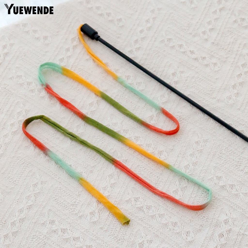Cây Gậy Đồ Chơi Bằng Vải / Dây Ruy Băng Dài Màu Sắc Tương Tác Giảm Căng Thẳng Cho Mèo Cưng