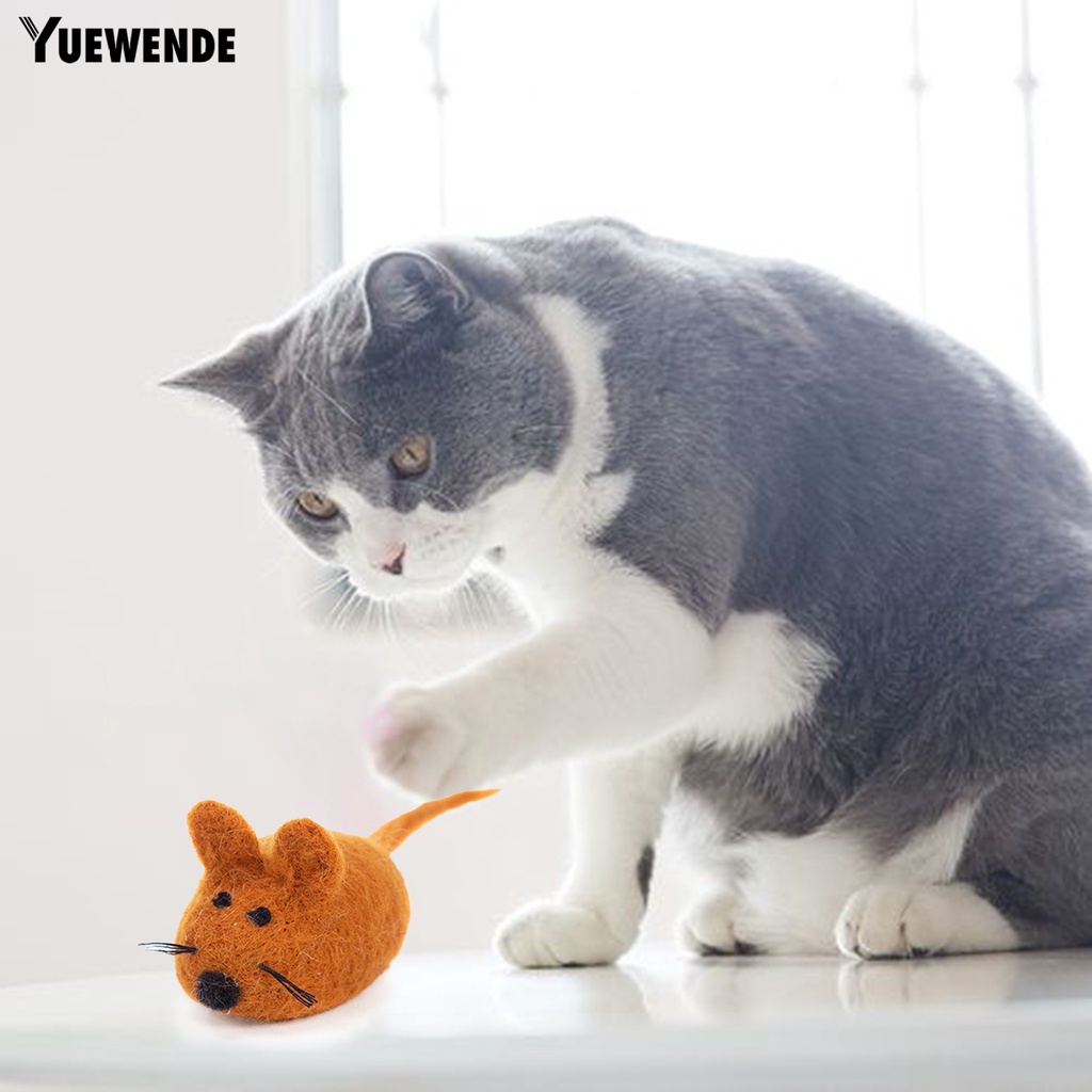 Đồ Chơi Chuột Giả Bằng Len Cho Mèo Cưng