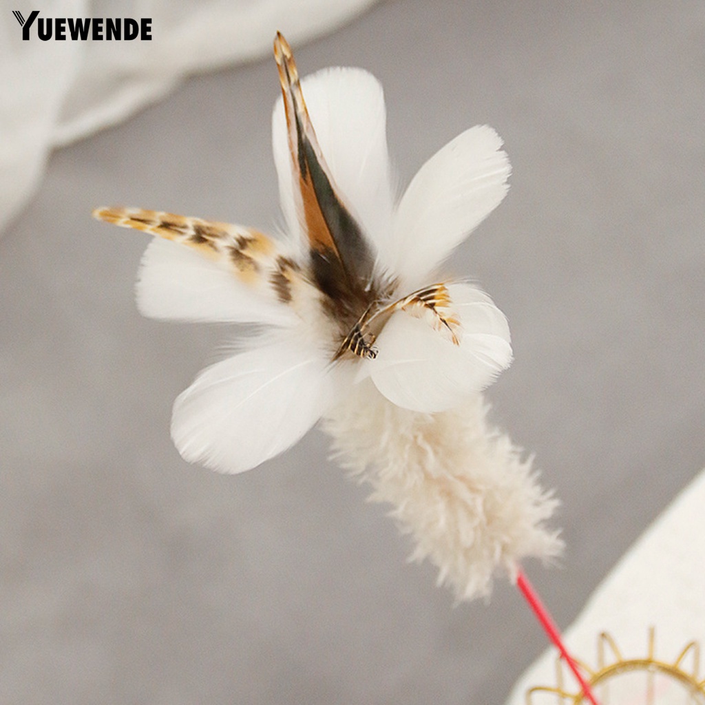 Gậy Đồ Chơi Bằng Lông Vũ Chống Cắn Giảm Căng Thẳng Dễ Thương Dành Cho Mèo Cưng