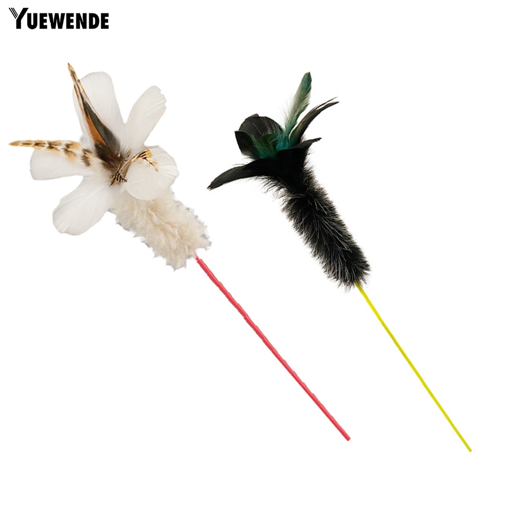 Gậy Đồ Chơi Bằng Lông Vũ Chống Cắn Giảm Căng Thẳng Dễ Thương Dành Cho Mèo Cưng